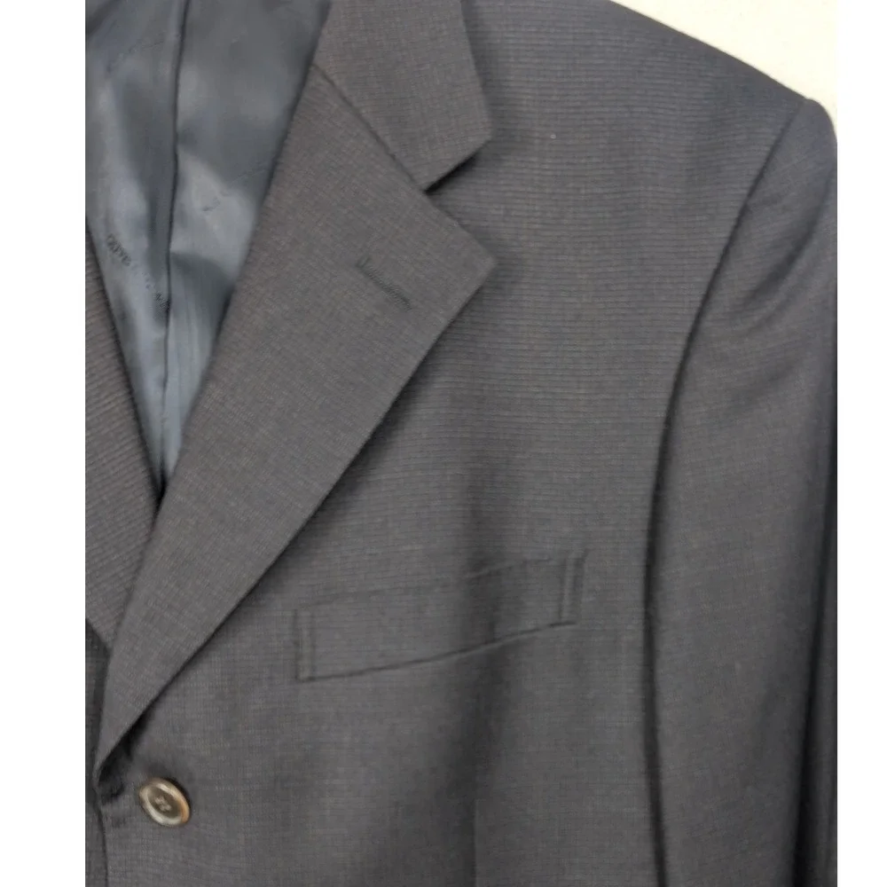 Gieves & Hawkes Blazer Men 38R Gray Wool Cashmere 3-Button Sport Coat Savile Row